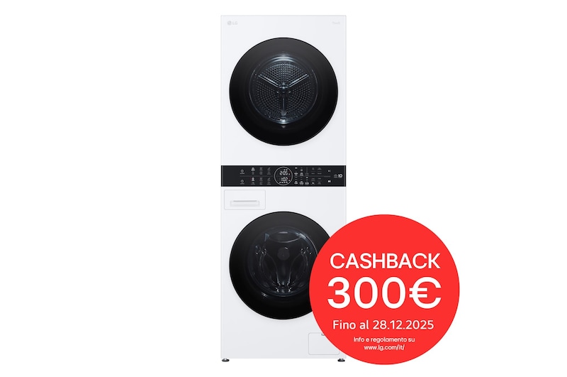 Foto frontale WashTower WT1210WWF con Cashback